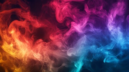 Fototapeta premium Abstract Colorful Smoke Swirls