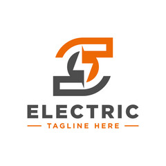 electrical logo with letter S