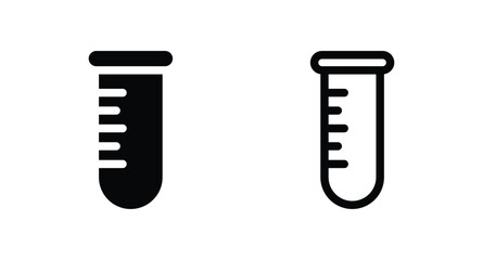 medical test tube icon vector for web