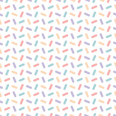 Cute Funky Pastel Sprinkle Abstract Geometric Seamless Vector Repeat Pattern