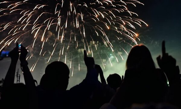 POV Fireworks Show People Night