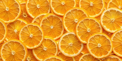 Seamless background of fresh orange slices, citrus, juicy, vibrant, pattern, fruit, tropical, texture, food, healthy