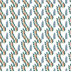 Winter Field Seamless Vector Pattern Design