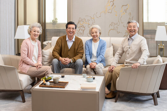 Group Photo of Four Senior Adults