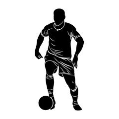 football player silhouette,