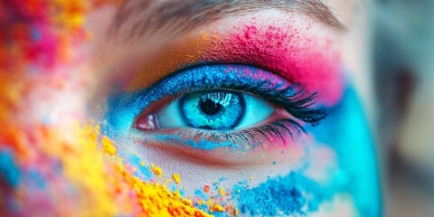 Close-up person face specifically their blue eye Recognizing Customer Dissatisfaction