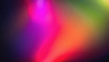 Abstract grainy gradient background pink magenta green retro noise texture banner poster backdrop design. Colorful grainy gradient texture backdrop design