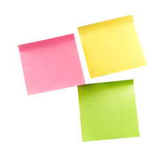 Fototapeta premium Sticky notes isolated on transparent background