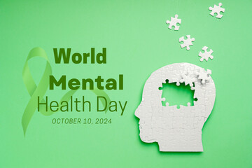 World Mental Health Day, created using Generative AI technology.