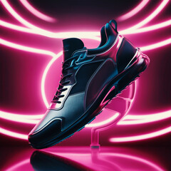 3d render of modern shoes for advertisement footwear and apparel