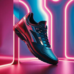 stylish 3d render of modern shoes for advertisement footwear and apparel