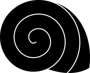 Spiral shell icon illustration vector