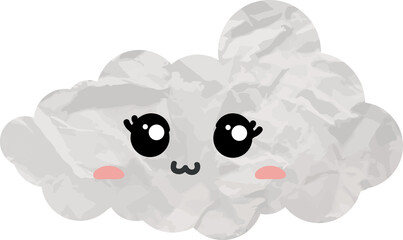 cute cloud paper art