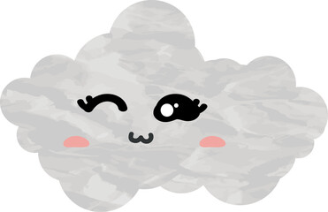 cute cloud paper art