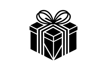 Present gift box icon. Vector isolated elements. Christmas gift icon illustration vector symbol. Surprise present linear design. 