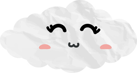 cute cloud paper art