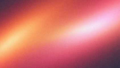 Abstract grainy gradient background magenta orange retro noise texture banner poster backdrop design. Colorful grainy gradient texture backdrop design