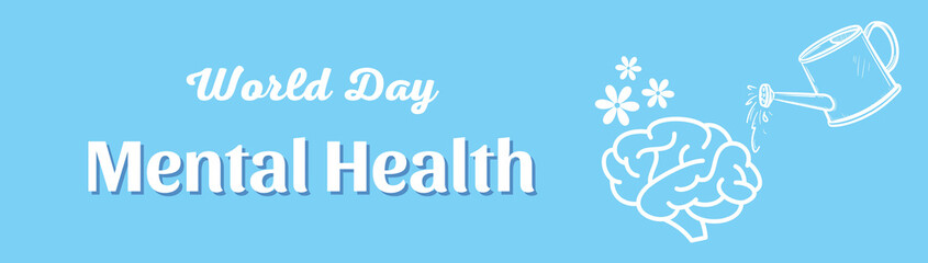 World Mental Health Day, created using Generative AI technology.