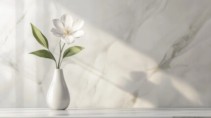 White Flower in a Vase