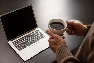 Businessman Holding A Cup Of Coffee