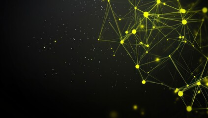 Abstract Yellow Network Connections