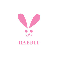 vector design flat abstract cute rabbit