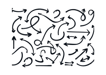 handwritten arrows