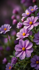 Beautiful purple flowers wallpaper
