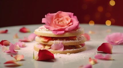 Rose and Sugar Cookie Delicacy