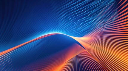 Abstract 3d rendering background with futuristic lines AI generated image