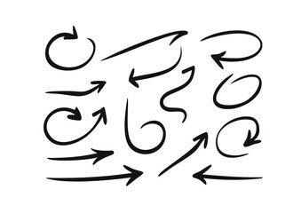 handwritten arrows