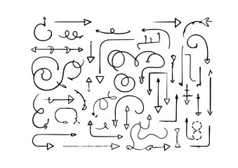 handwritten arrows