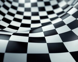 Evenly spaced checkered pattern in a symmetrical grid, minimalist design