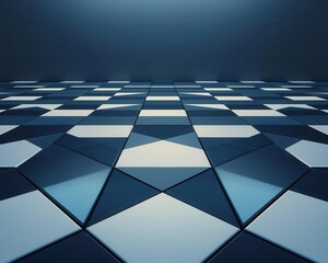 Precise checkered pattern across a symmetrical grid, modern and clean design