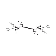 tree branch vector ilustration design template