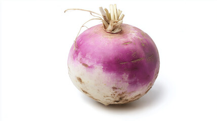 fresh turnip isolated on white background