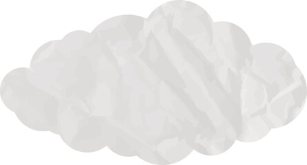 grunge cloud paper art