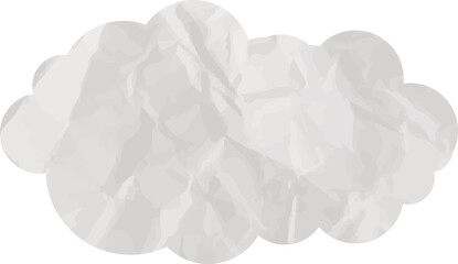 grunge cloud paper art