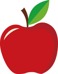 Apple fruit vector. Apples split in half. Healthy fruit