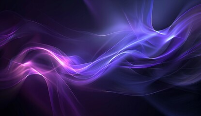 Abstract Purple and Blue Waves