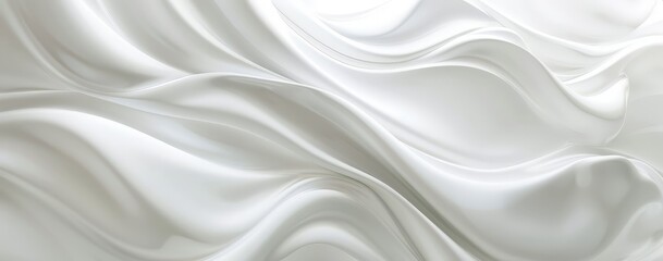 Obraz premium Abstract White Silk Fabric Background