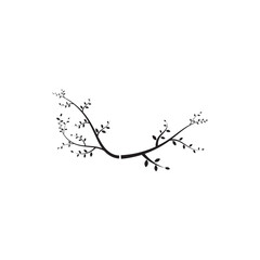 tree branch vector ilustration design template