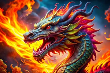 Cool Fire Dragon Coloring Pages for Creative Fun and Imagination in Art and Craft Activities