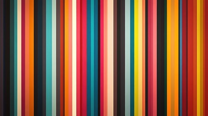 Colorful Vertical Stripes Pattern Background with Vibrant and Bold Colors for Modern Design and Decoration