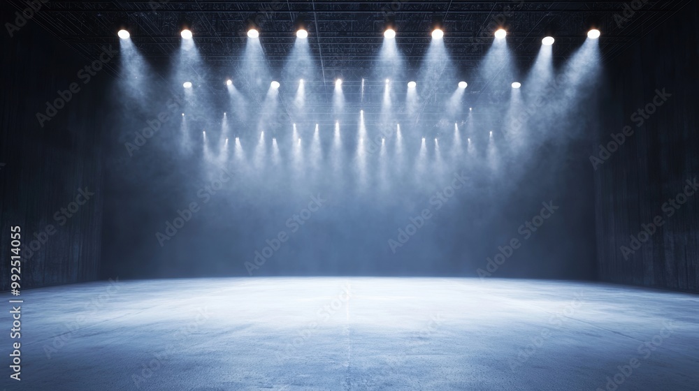 Poster the bright stage is filled with soft light from numerous spotlights, creating an inviting atmosphere