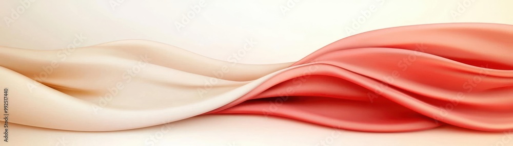 Poster abstract gradient background with soft red and beige tones, ideal for website headers, banners, or g