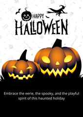 Halloween poster design vector with eps format.