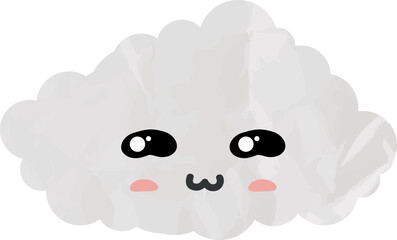 cute cloud paper art