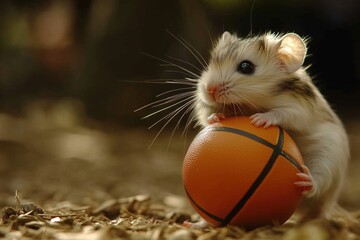 A sporty hamster