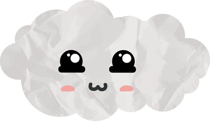 cute cloud paper art